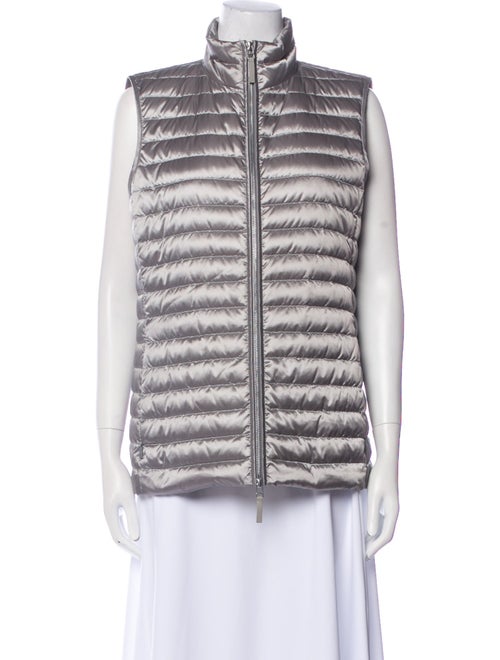 Lafayette 148 Nylon Striped Down Jacket