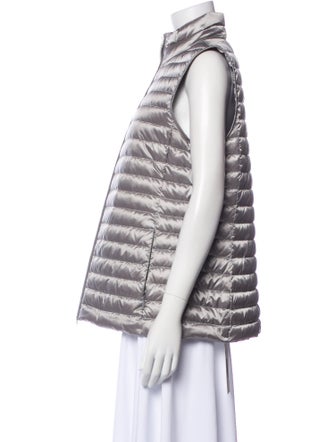 Lafayette 148 Nylon Striped Down Jacket