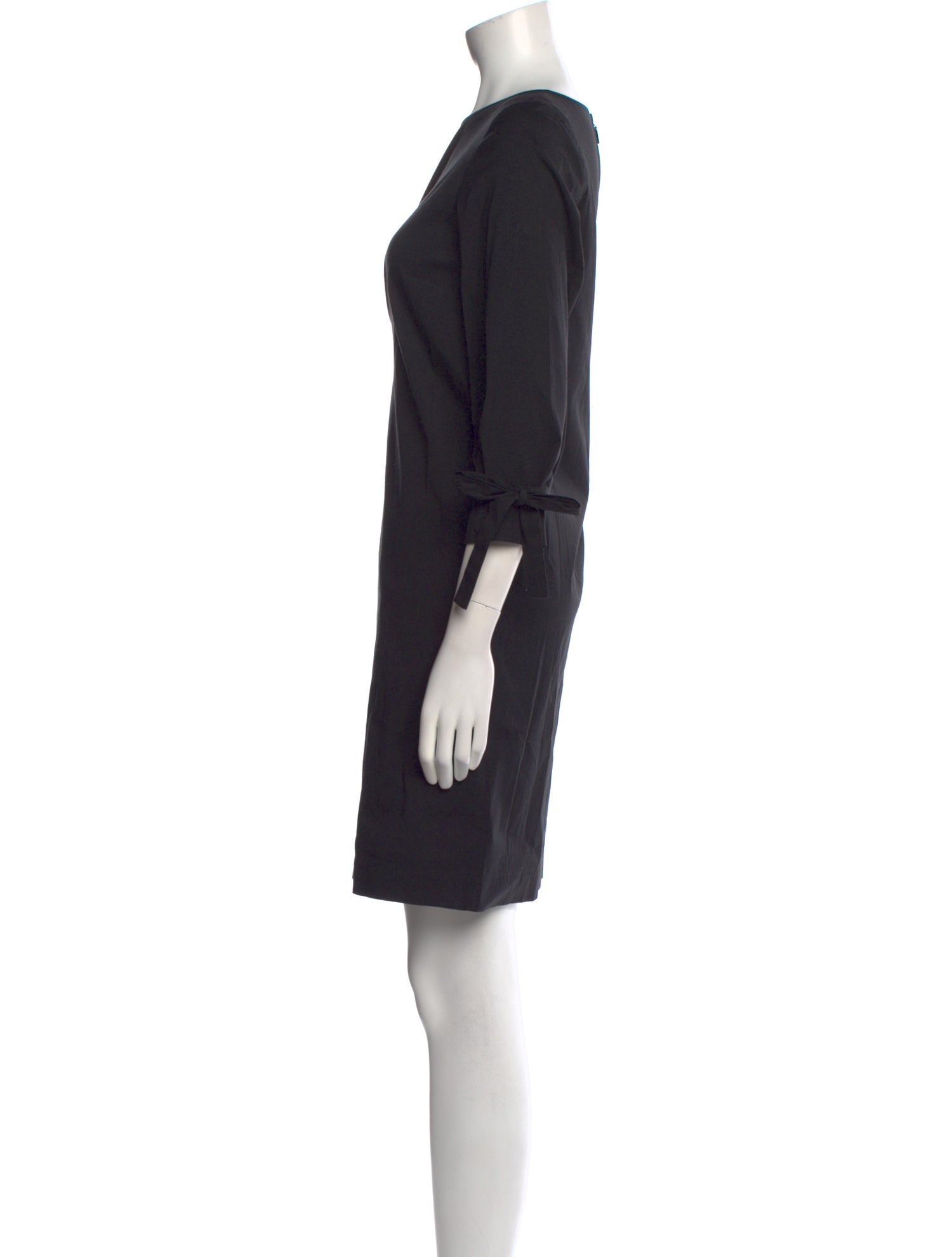 Lafayette 148 Bateau Neckline Mini Dress