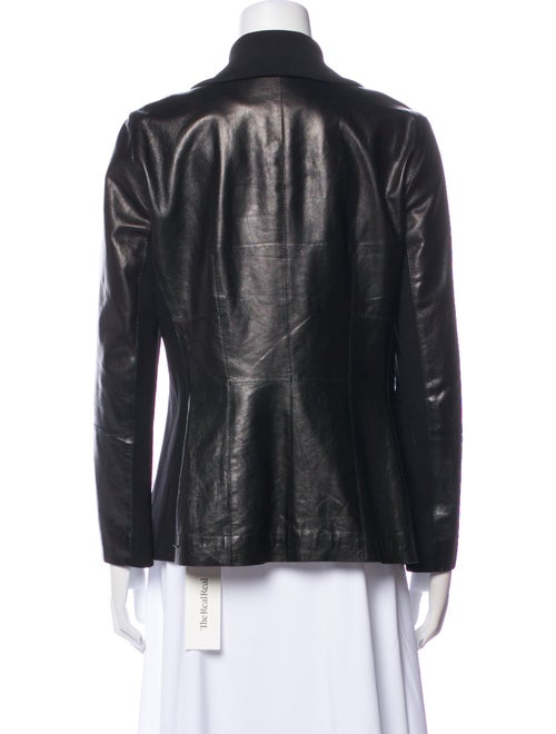 Lafayette 148 Leather Bomber Jacket