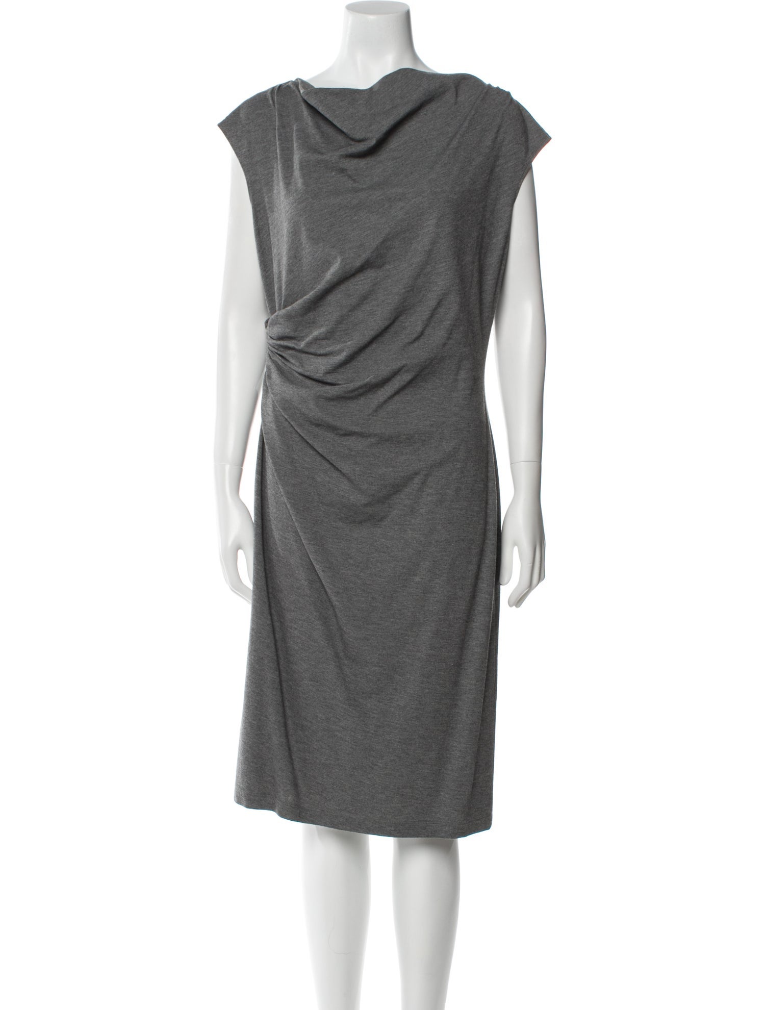 Lafayette 148 Cowl Neck Midi Length Dress