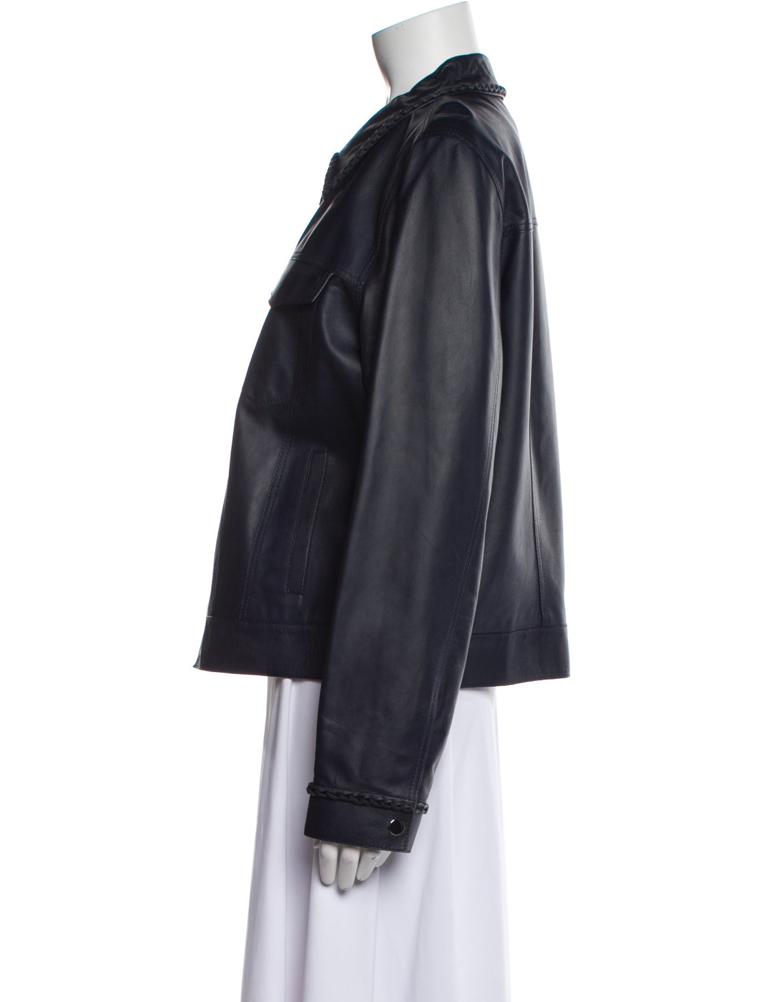 Lafayette 148 Lambskin Biker Jacket