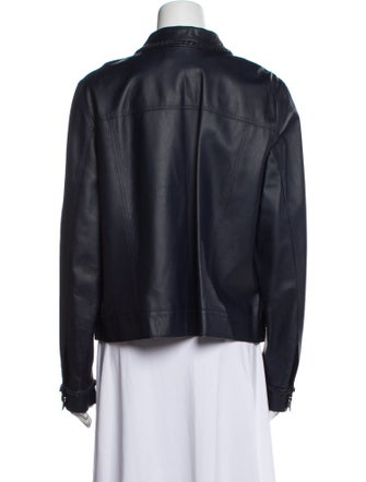 Lafayette 148 Lambskin Biker Jacket