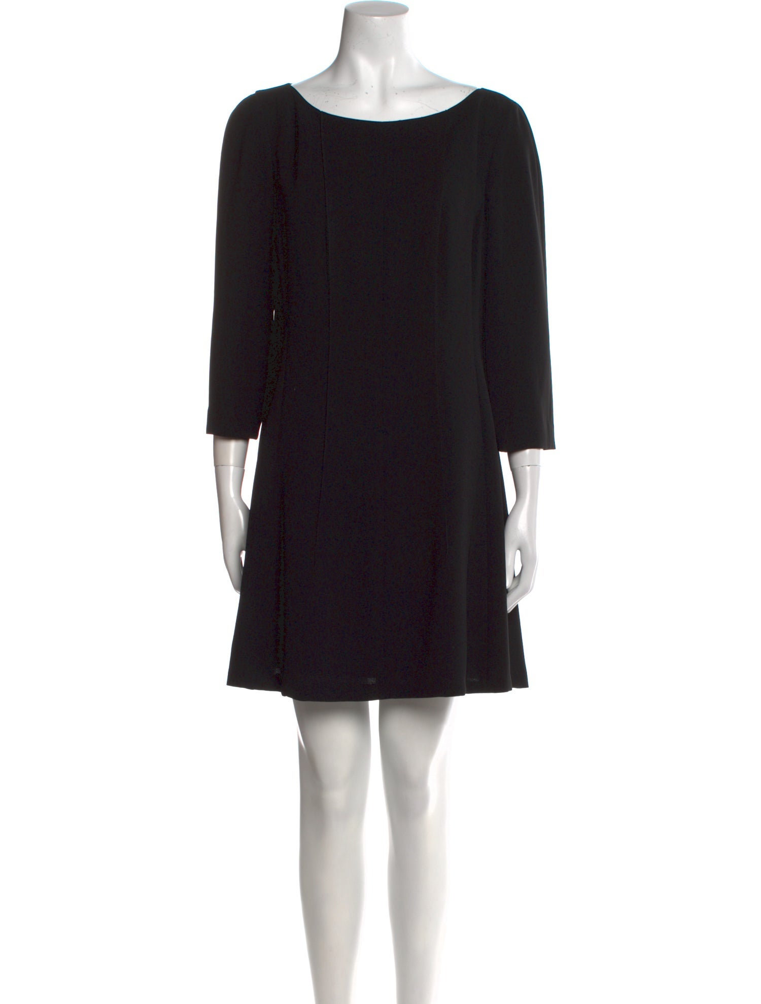 Lafayette 148 Bateau Neckline Mini Dress