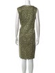 Lafayette 148 Animal Print Knee-Length Dress