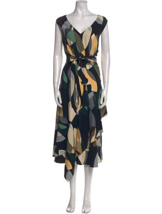 Lafayette 148 Printed Long Dress
