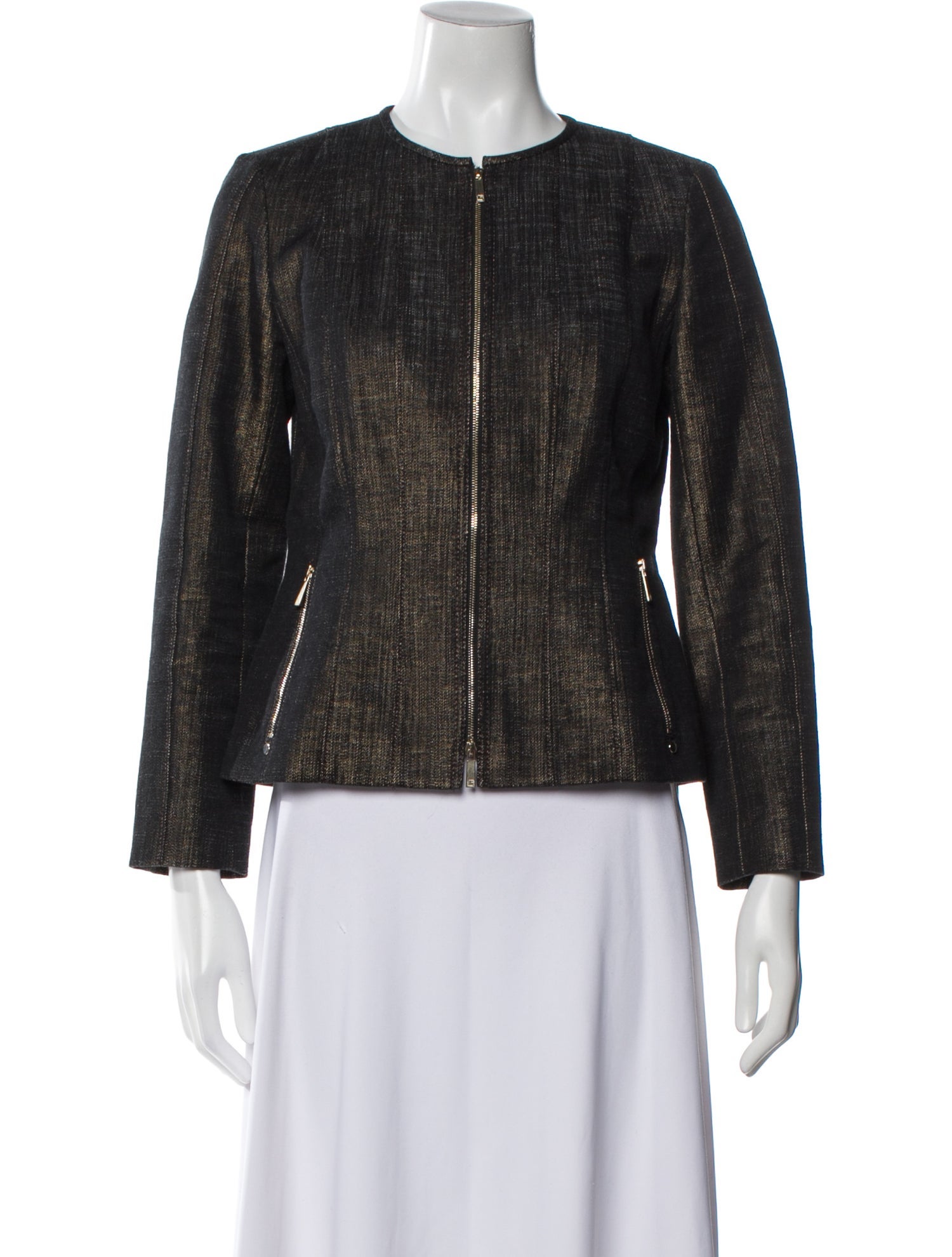 Lafayette 148 Tweed Pattern Evening Jacket