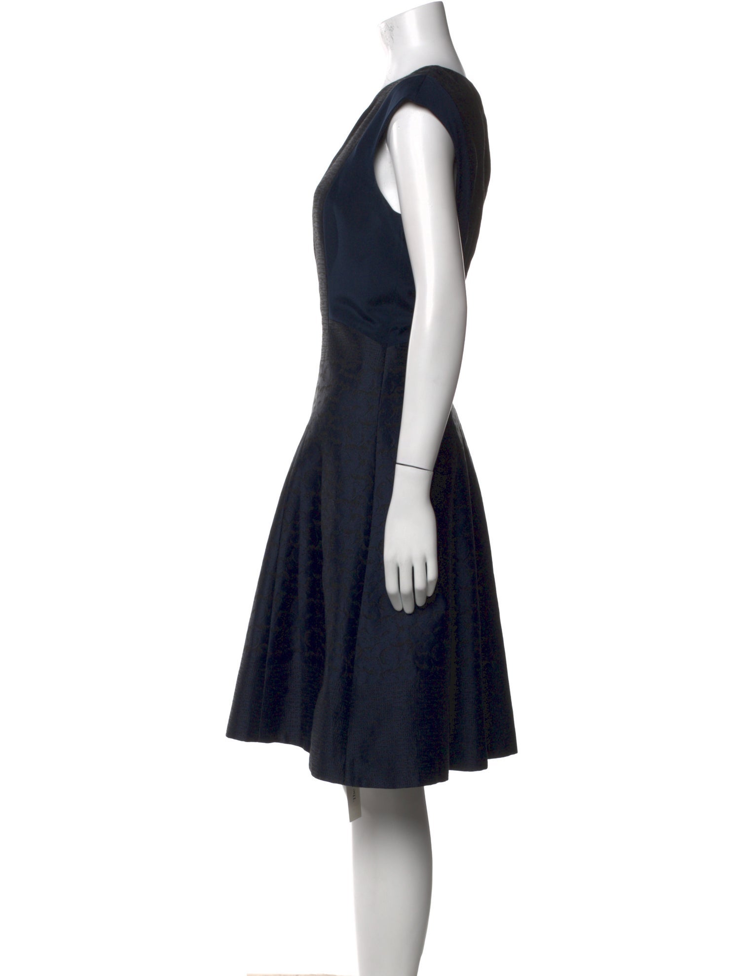 Lafayette 148 Bateau Neckline Knee-Length Dress