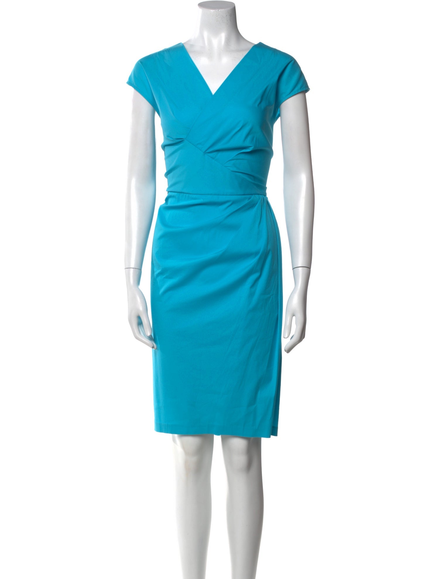 Lafayette 148 V-Neck Knee-Length Dress