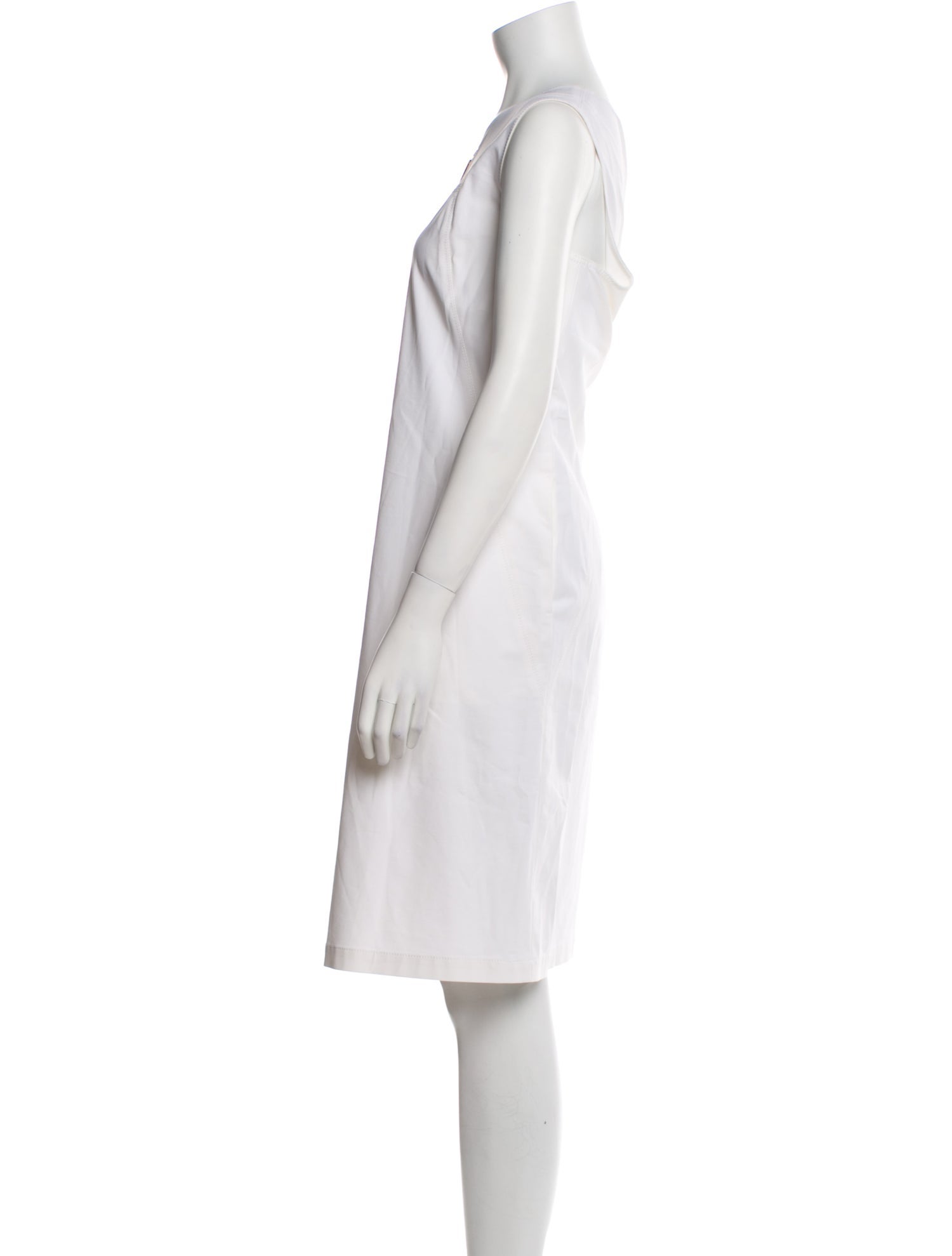 Lafayette 148 Bateau Neckline Knee-Length Dress