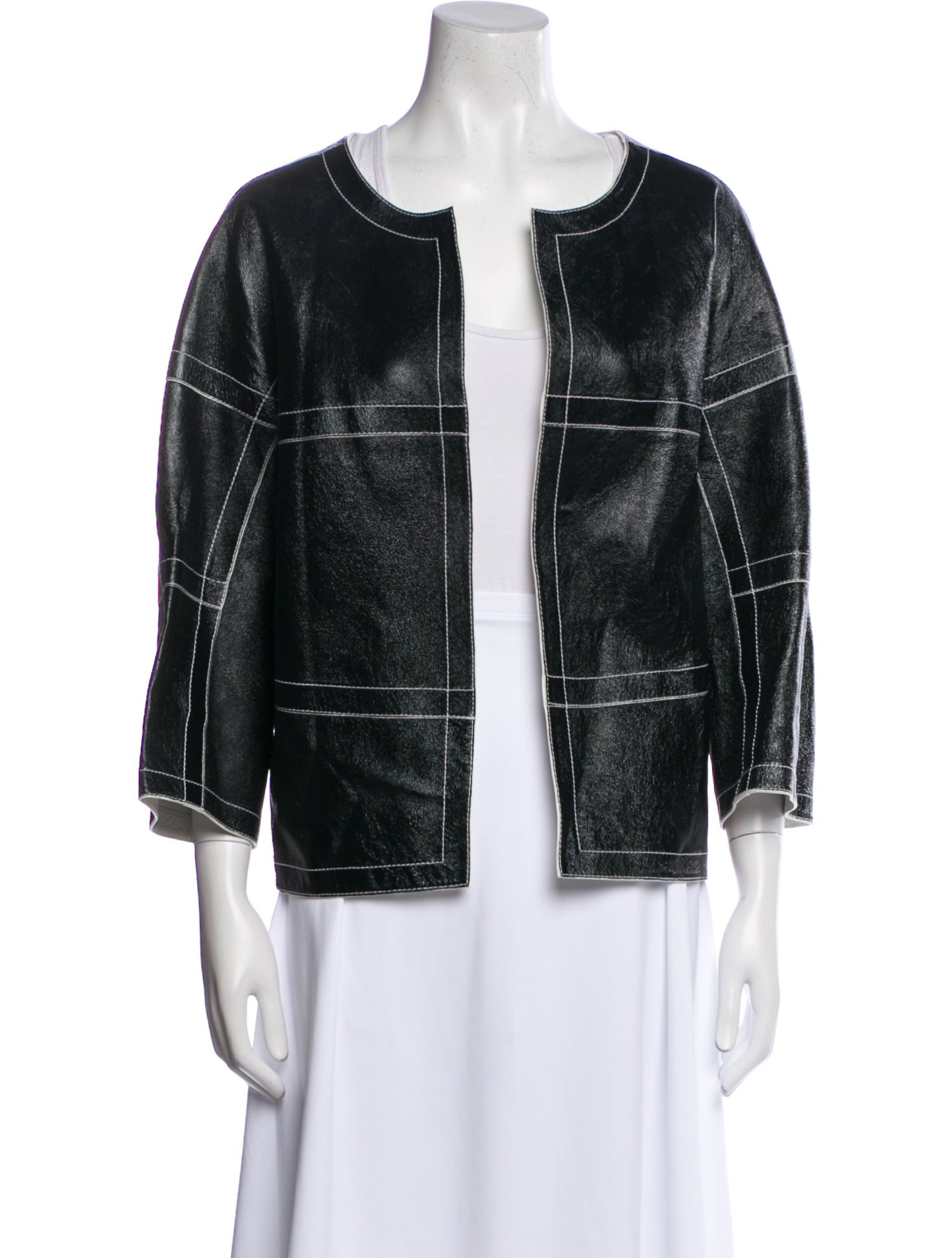 Lafayette 148 Leather Evening Jacket