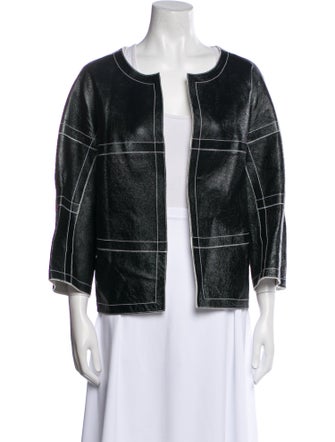 Lafayette 148 Leather Evening Jacket
