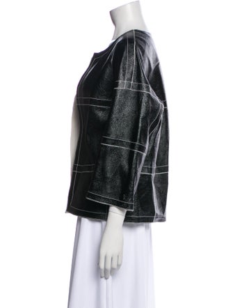 Lafayette 148 Leather Evening Jacket