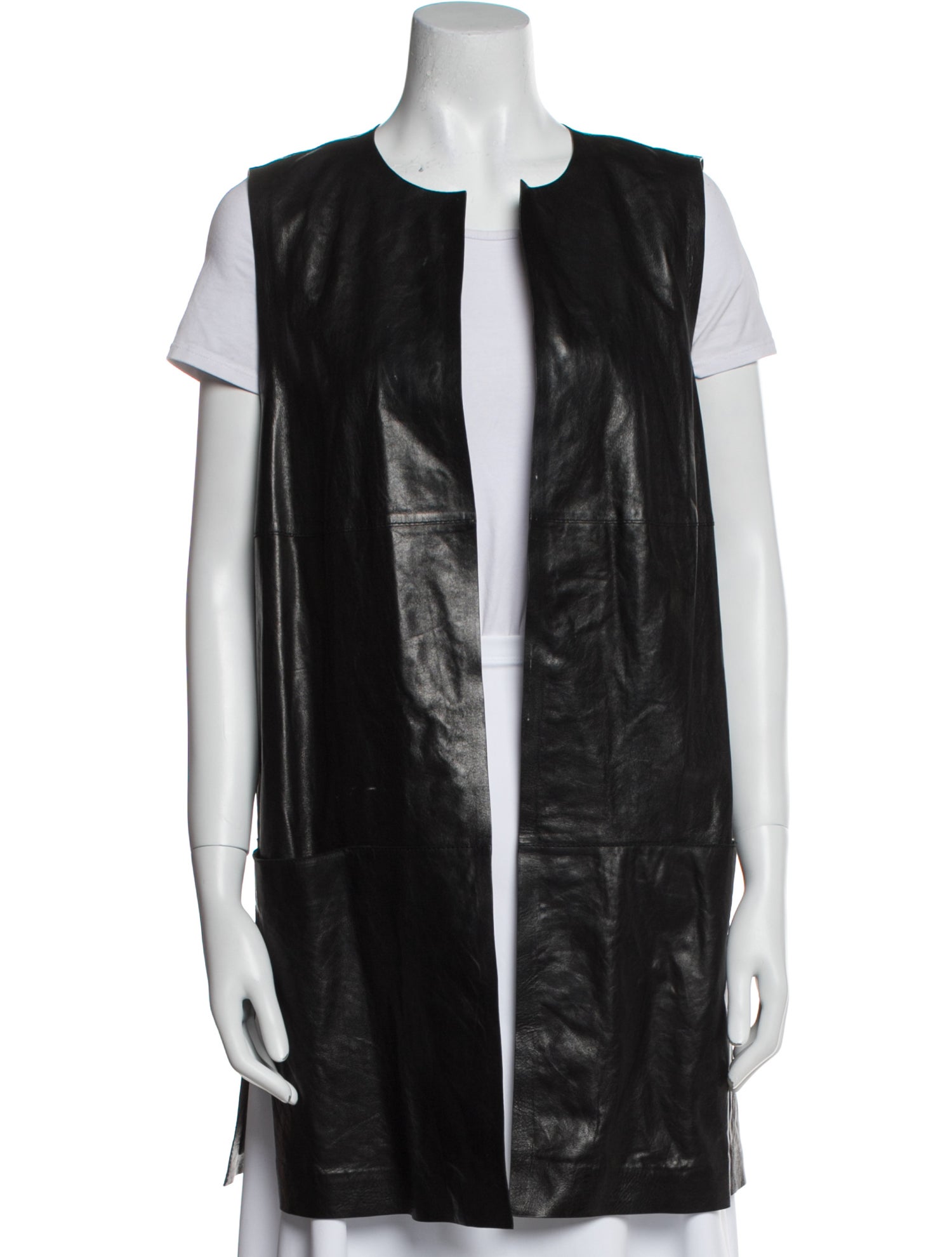 Lafayette 148 Leather Vest