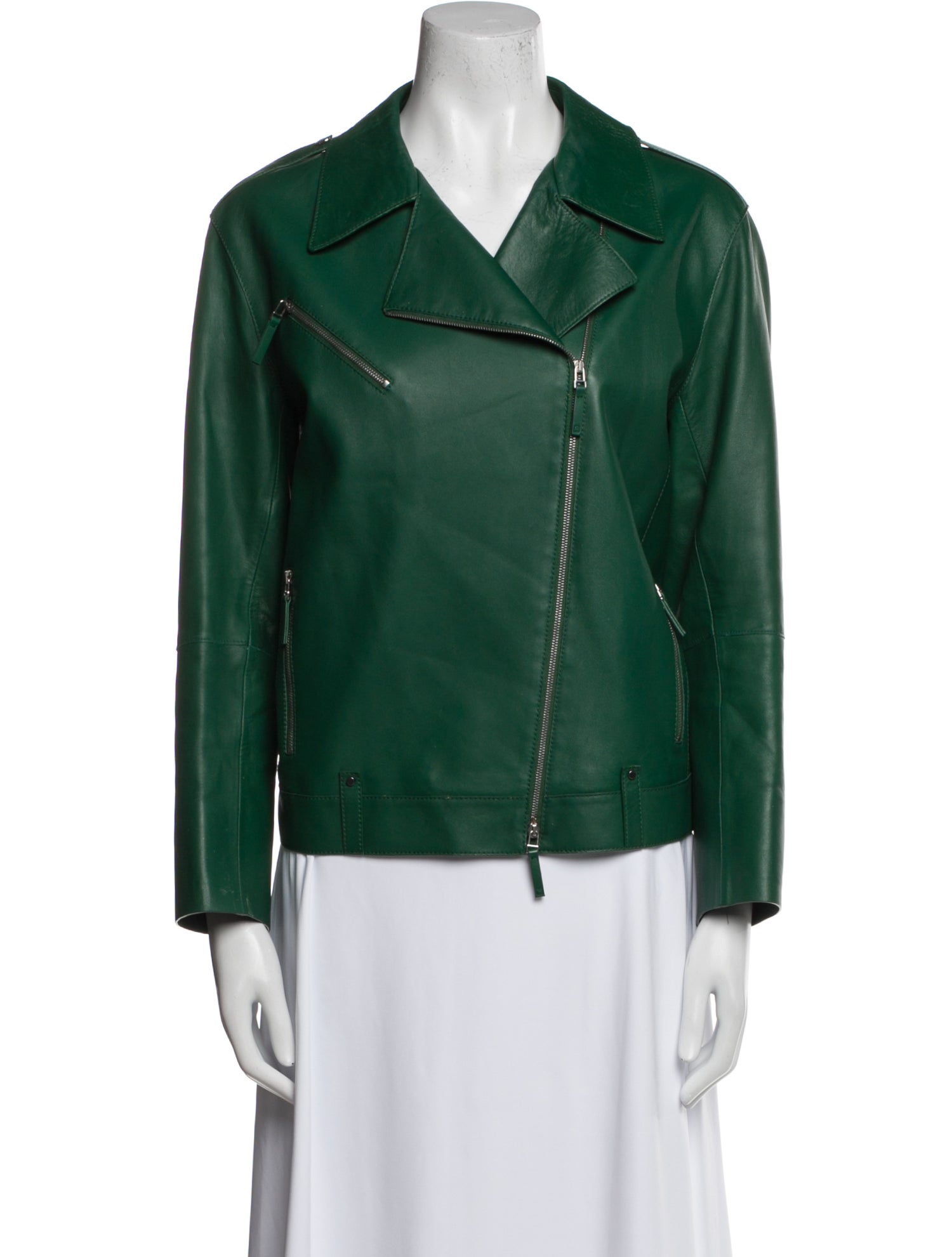 Lafayette 148 Lambskin Biker Jacket