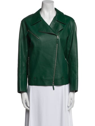 Lafayette 148 Lambskin Biker Jacket