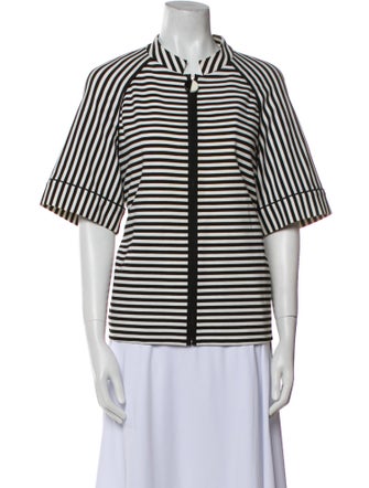 Lafayette 148 Striped Evening Jacket