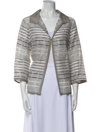 Lafayette 148 Striped Evening Jacket