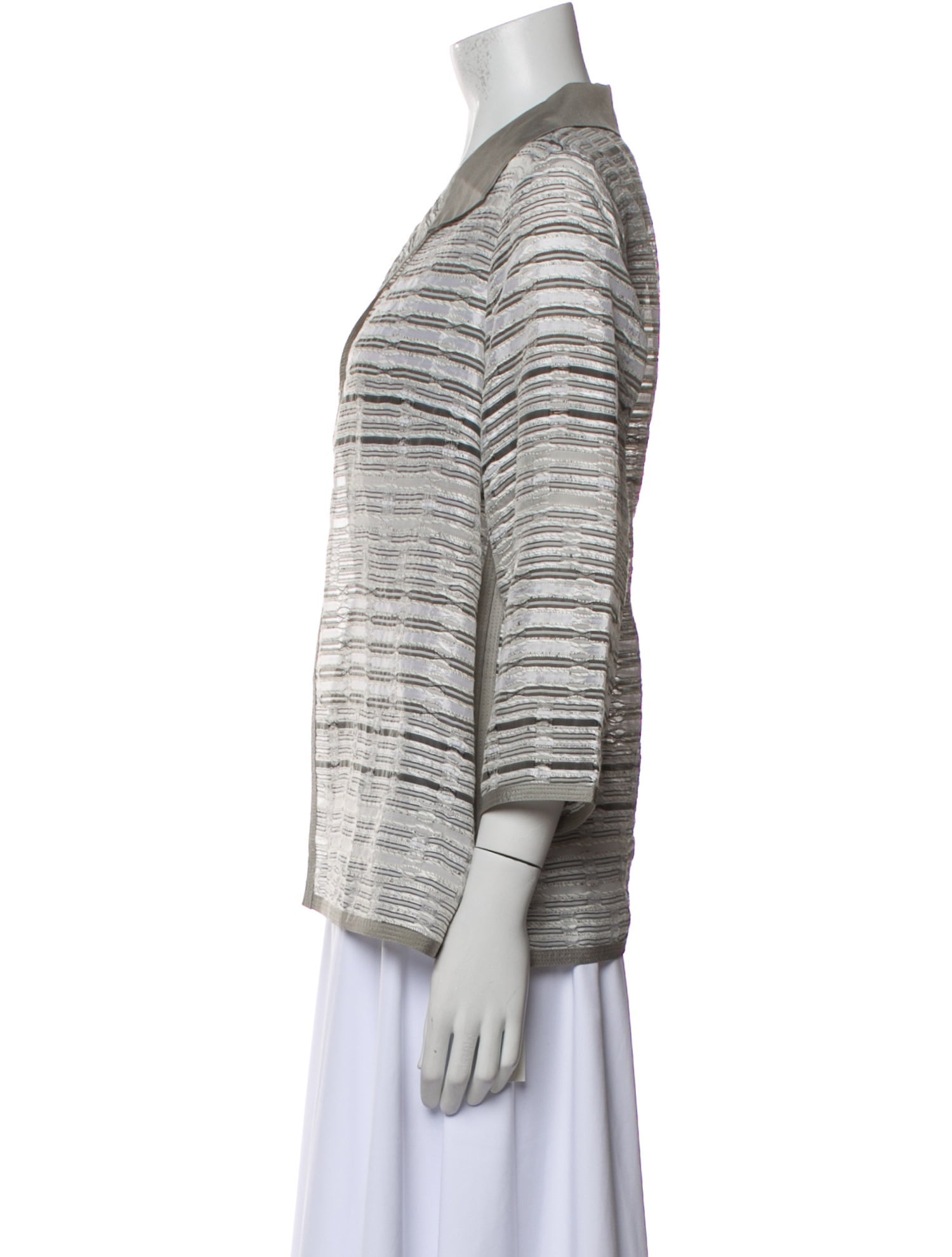 Lafayette 148 Striped Evening Jacket