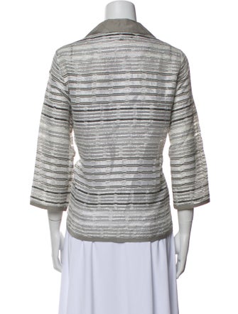 Lafayette 148 Striped Evening Jacket