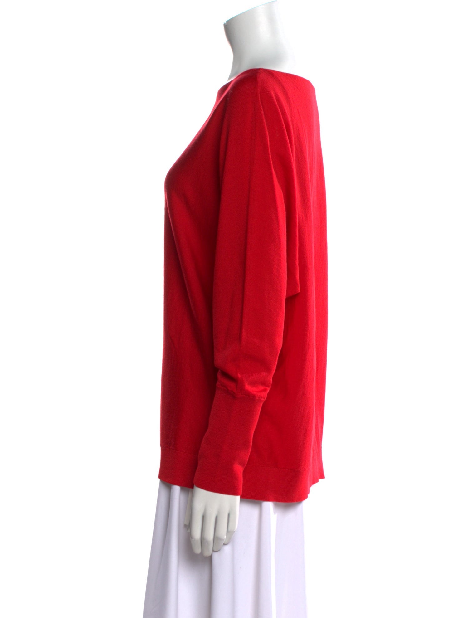 Lafayette 148 Wool Bateau Neckline Sweater