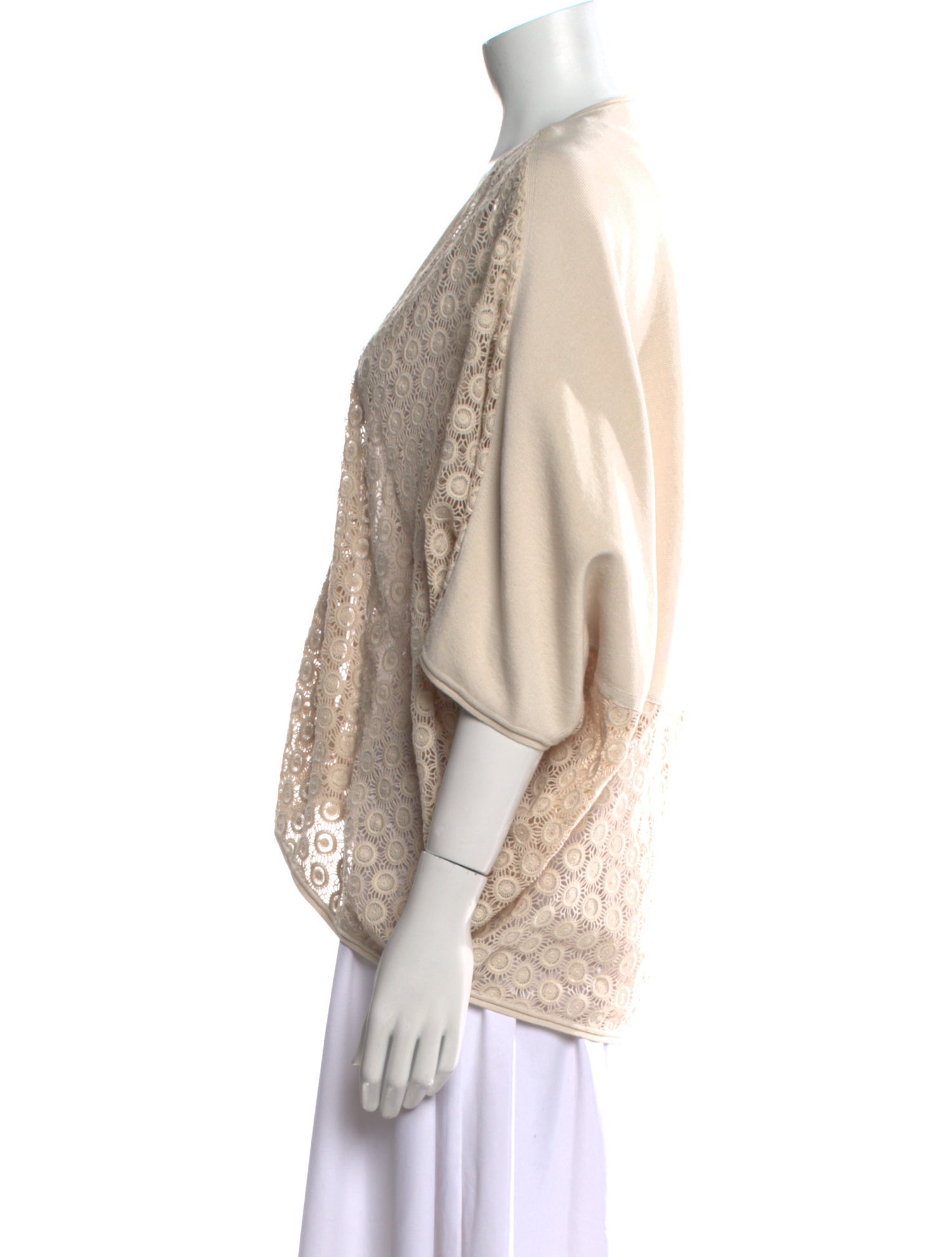 Lafayette 148 Printed V-Neck Sweater