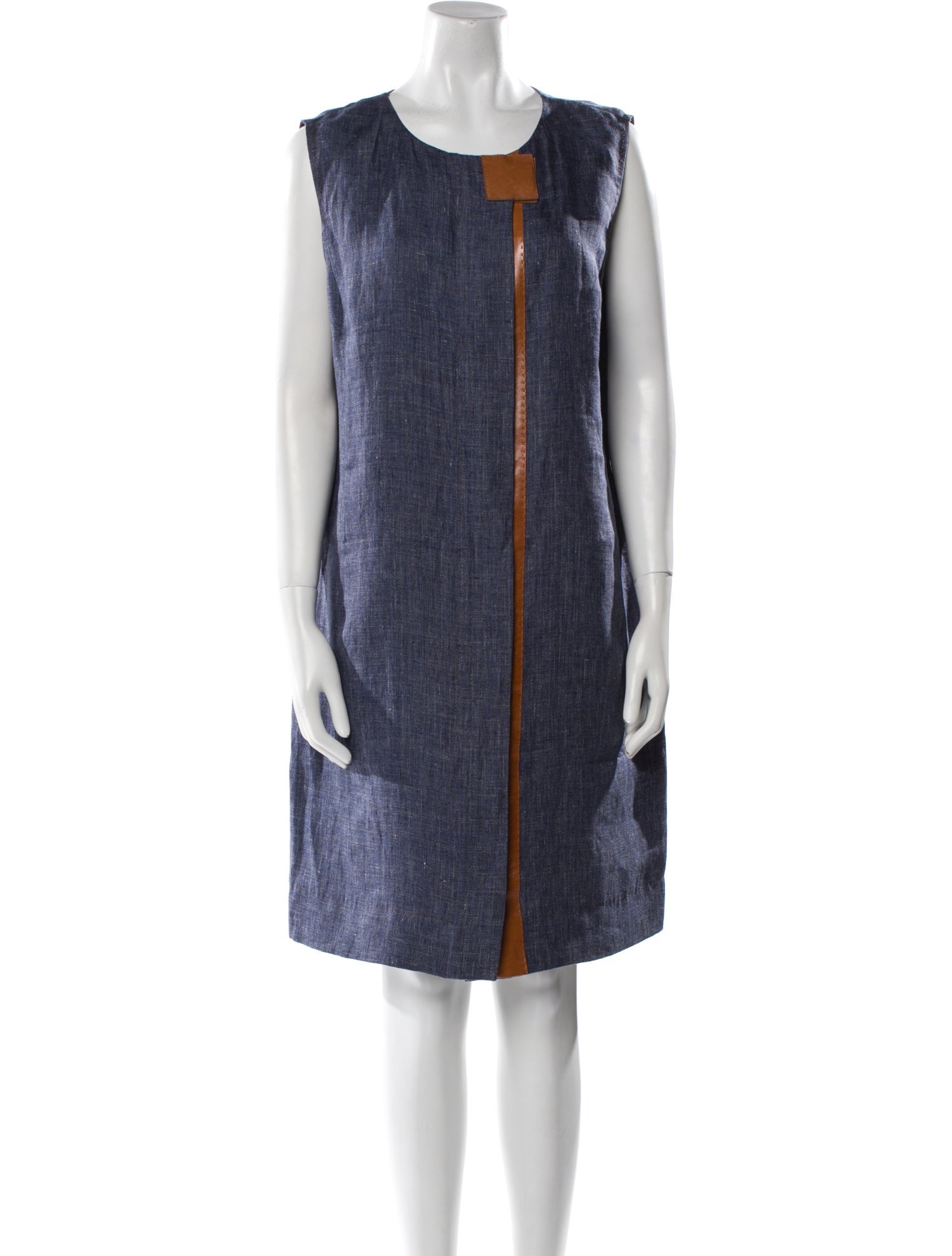 Lafayette 148 Linen Knee-Length Dress