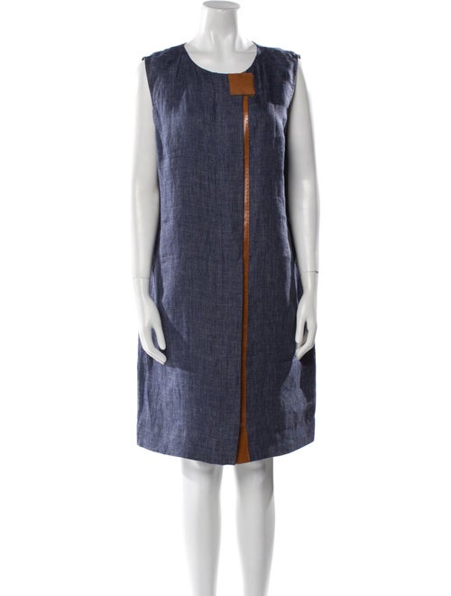 Lafayette 148 Linen Knee-Length Dress