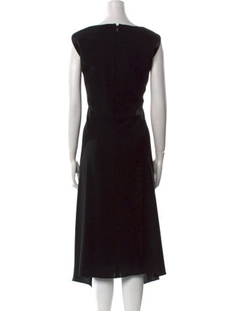 Lafayette 148 Bateau Neckline Midi Length Dress