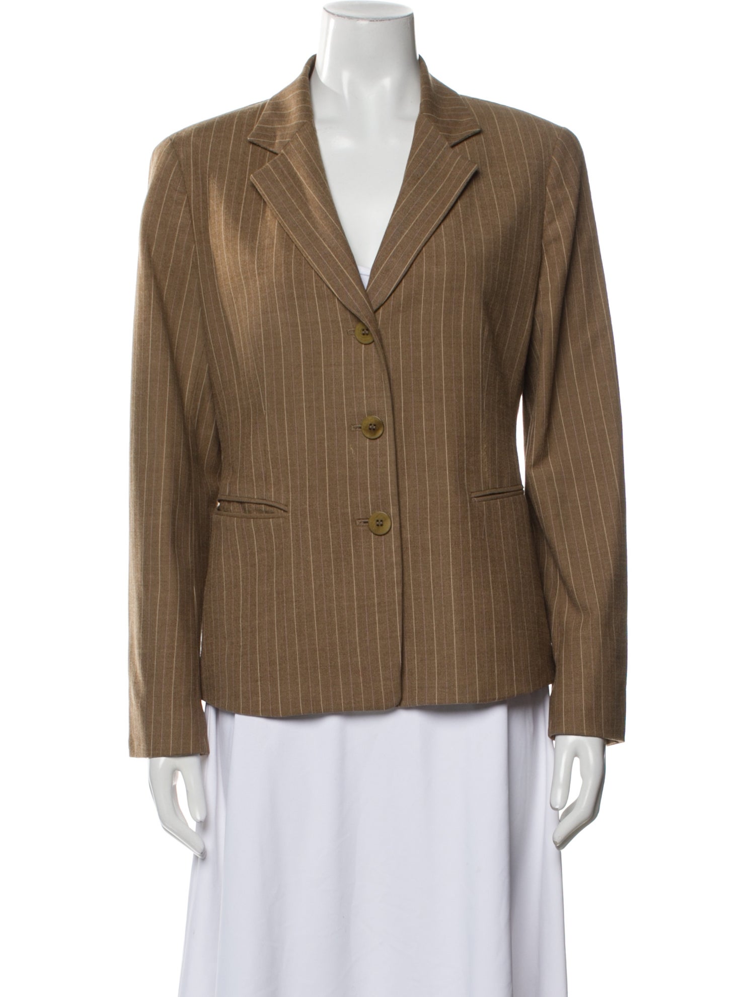 Lafayette 148 Wool Striped Blazer