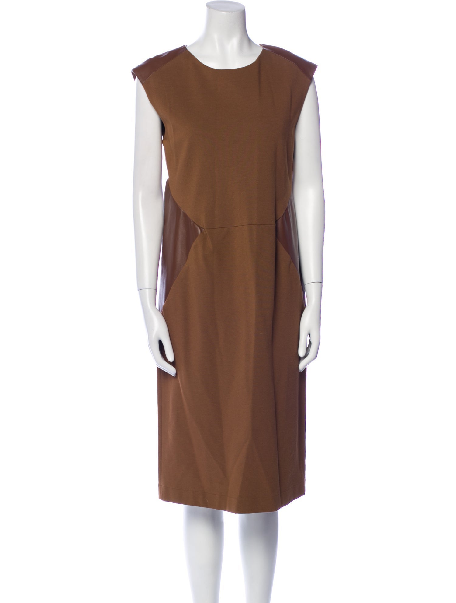 Lafayette 148 Crew Neck Midi Length Dress