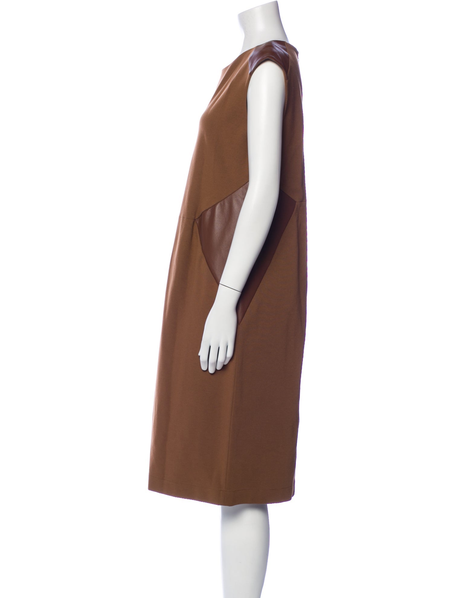 Lafayette 148 Crew Neck Midi Length Dress