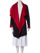 Lafayette 148 Wool Colorblock Pattern Coat