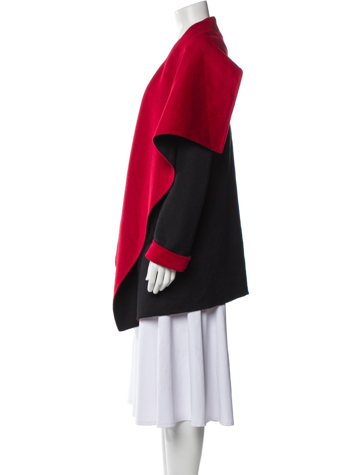 Lafayette 148 Wool Colorblock Pattern Coat