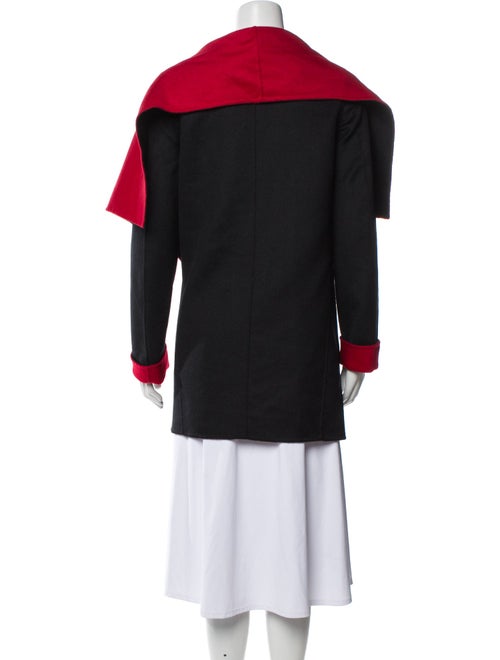 Lafayette 148 Wool Colorblock Pattern Coat