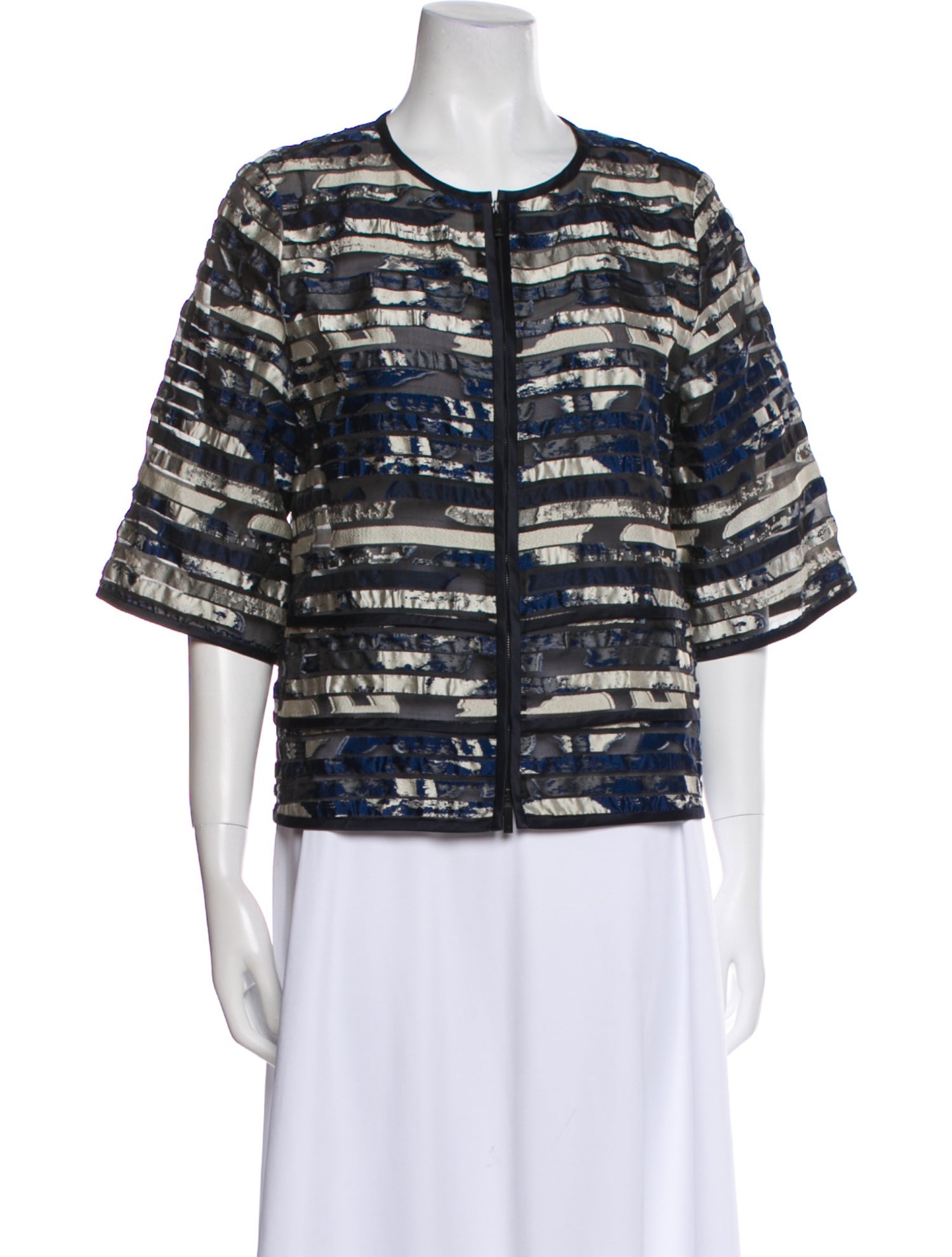 Lafayette 148 Tweed Pattern Evening Jacket