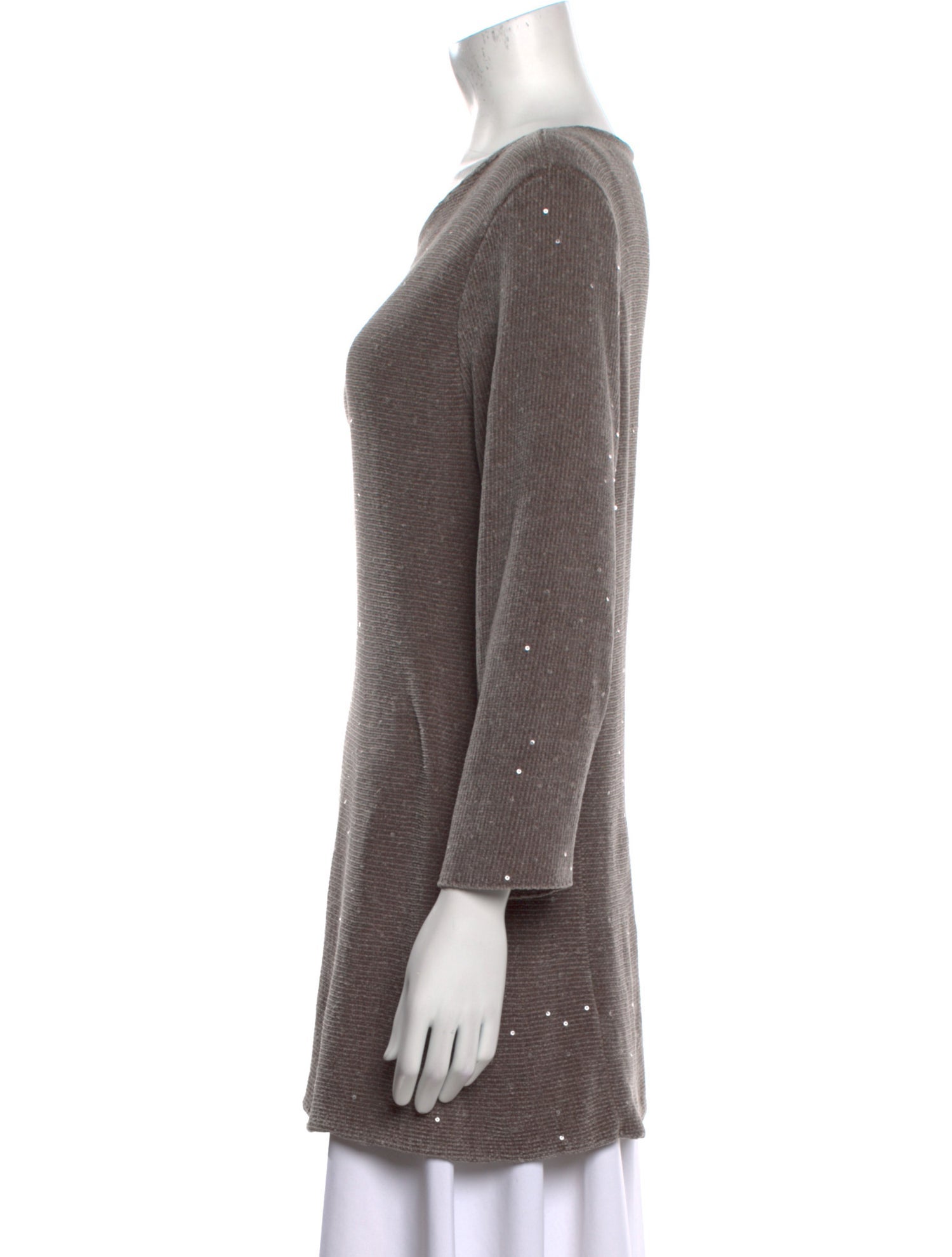 Lafayette 148 Silk Bateau Neckline Sweater