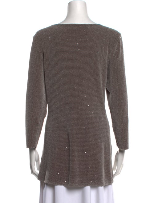 Lafayette 148 Silk Bateau Neckline Sweater