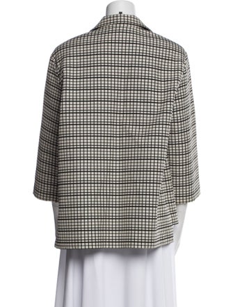 Lafayette 148 Plaid Print Blazer