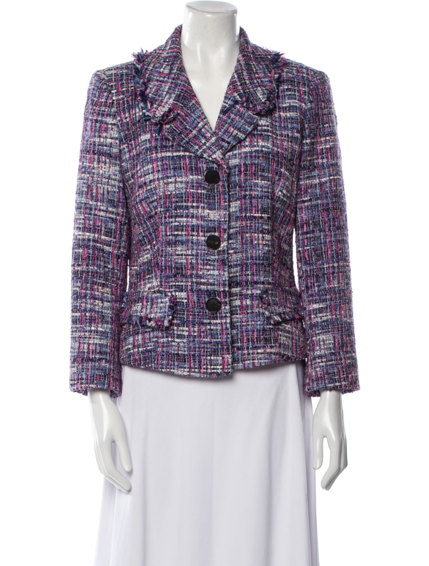 Lafayette 148 Tweed Pattern Blazer