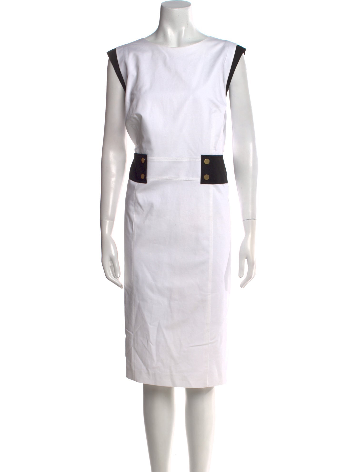 Lafayette 148 Bateau Neckline Knee-Length Dress