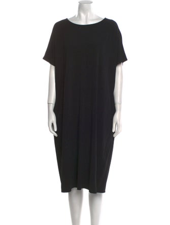 Lafayette 148 Bateau Neckline Midi Length Dress