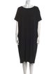 Lafayette 148 Bateau Neckline Midi Length Dress