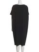 Lafayette 148 Bateau Neckline Midi Length Dress