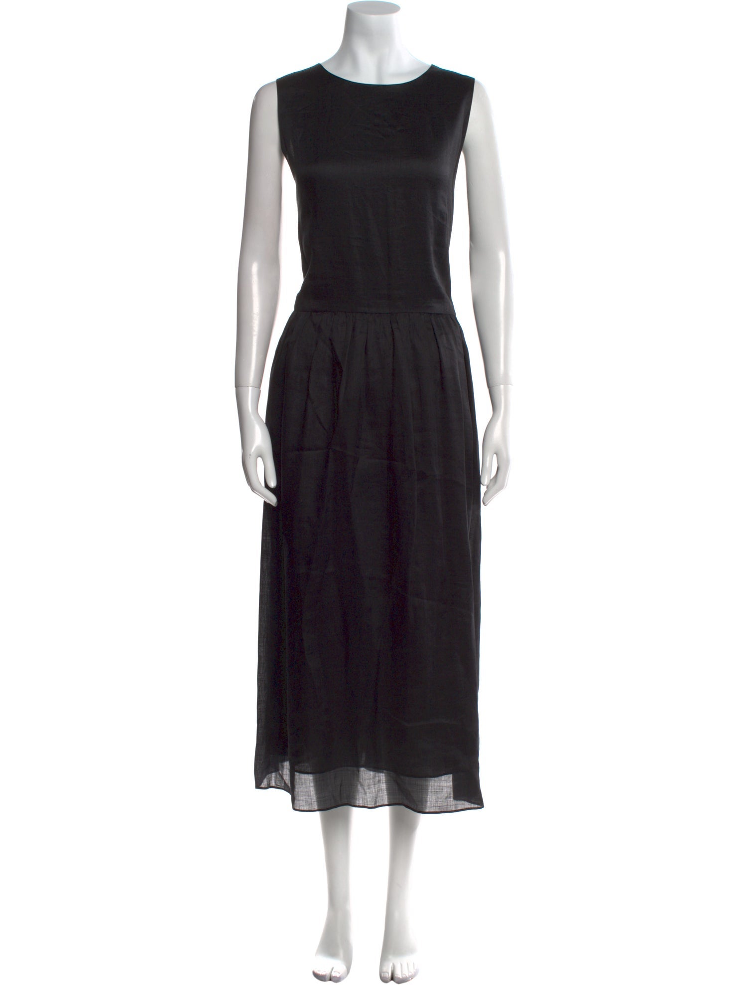 Lafayette 148 Crew Neck Long Dress