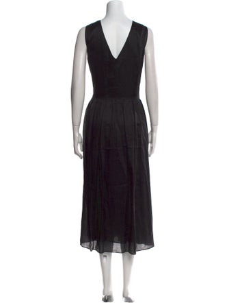 Lafayette 148 Crew Neck Long Dress