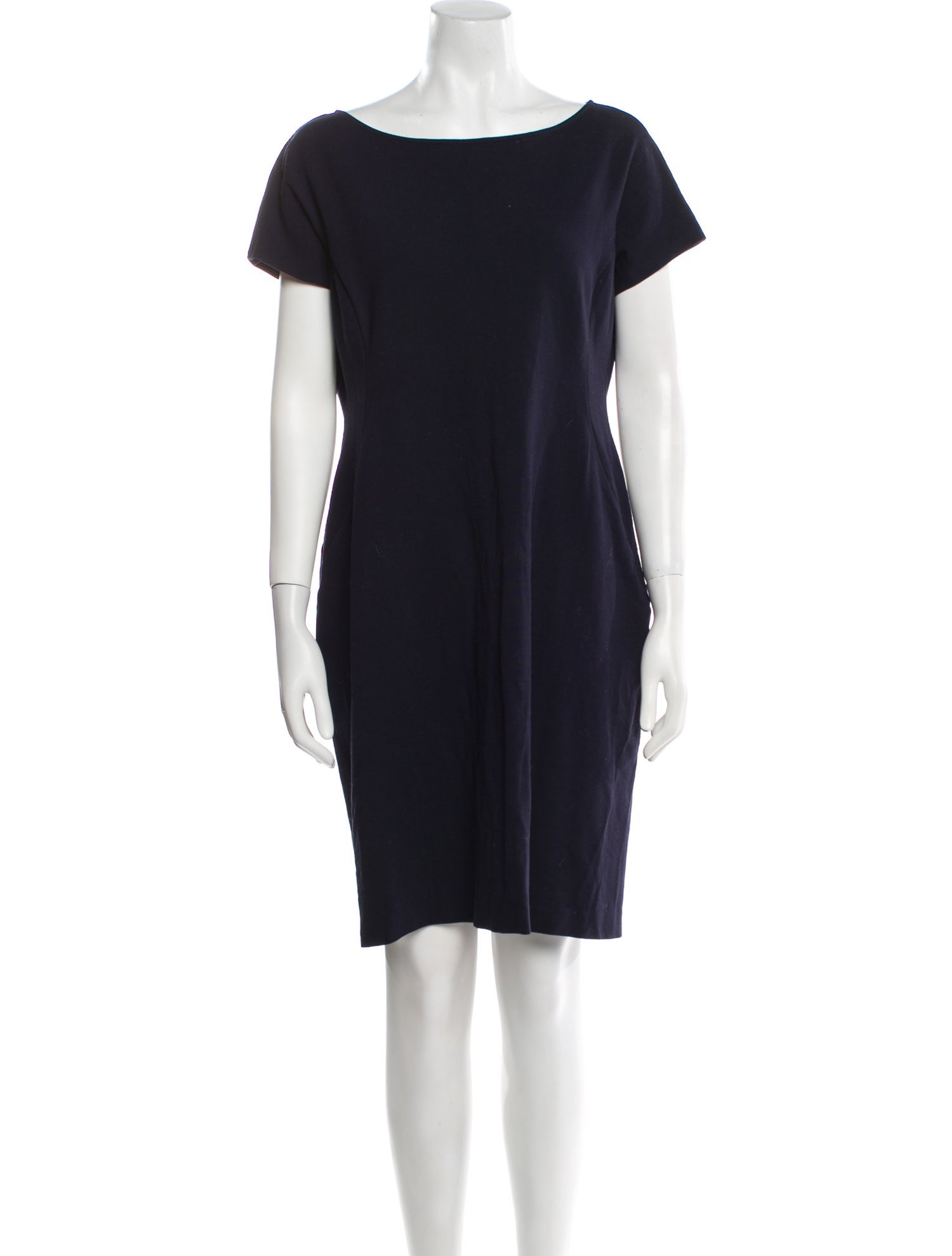 Lafayette 148 Bateau Neckline Mini Dress