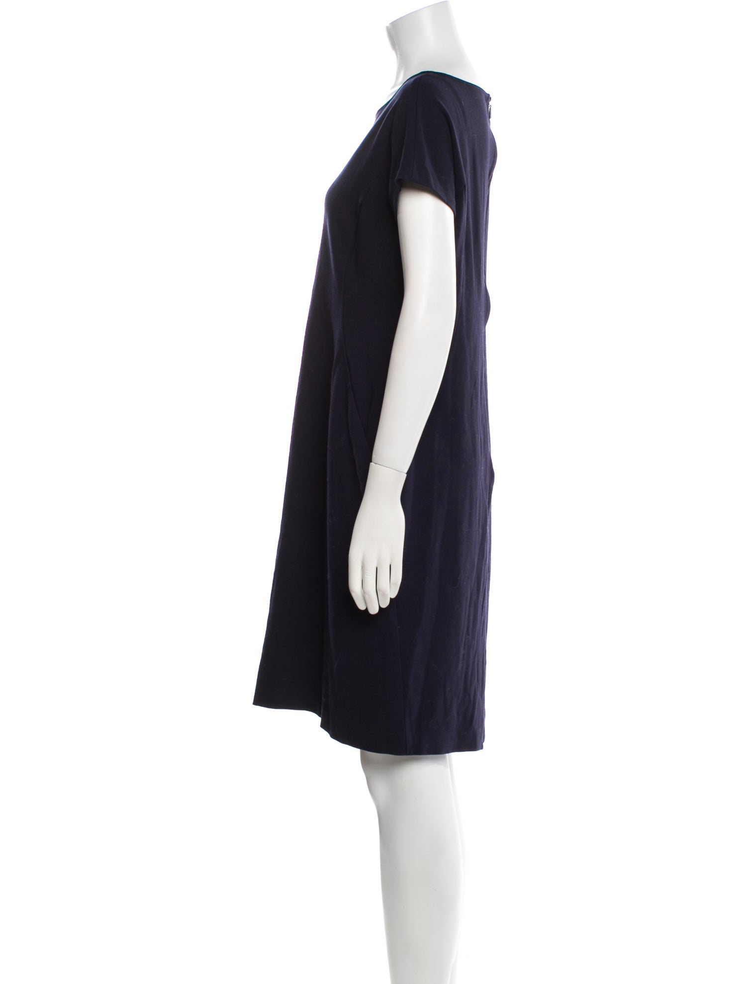Lafayette 148 Bateau Neckline Mini Dress