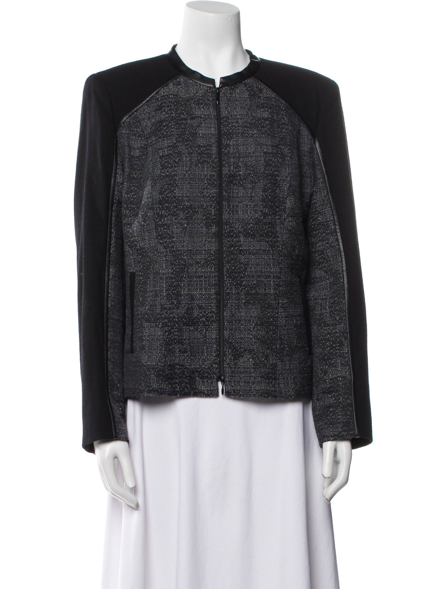 Lafayette 148 Wool Tweed Pattern Evening Jacket