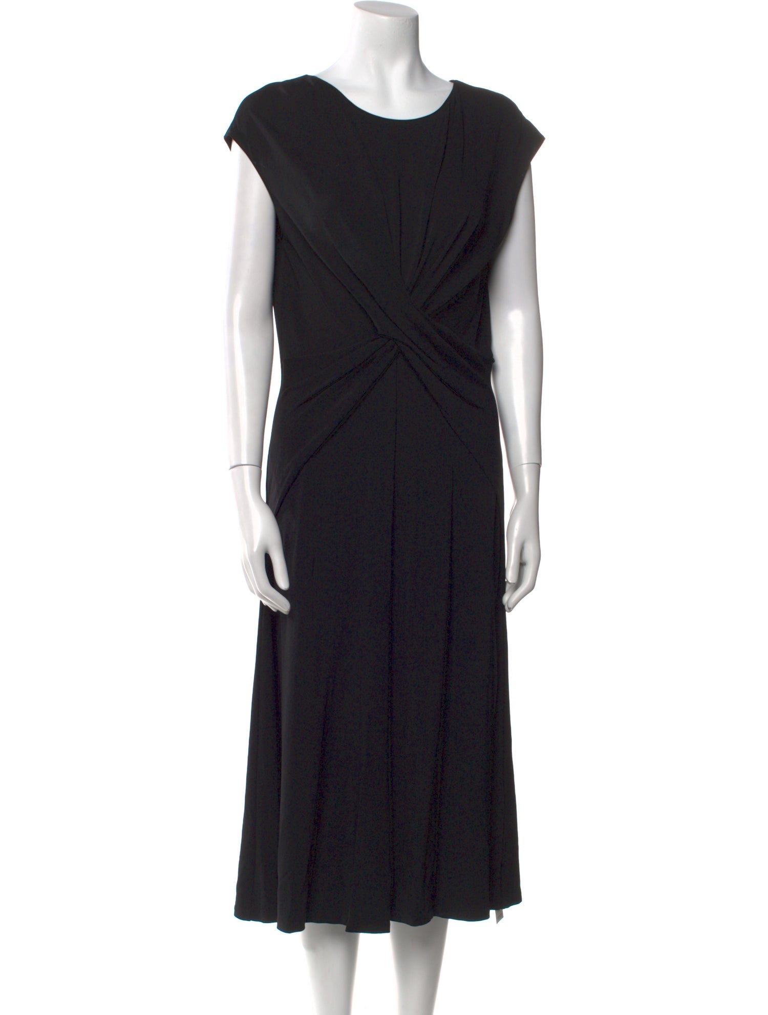 Lafayette 148 Bateau Neckline Midi Length Dress